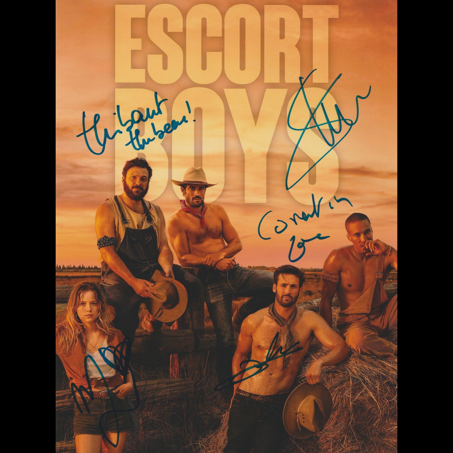 Thibaut EVRARD, Guillaume LABBE, Simon EHRLACHER, Corentin FILA, Marysole FERTARD (ESCORT BOYS)