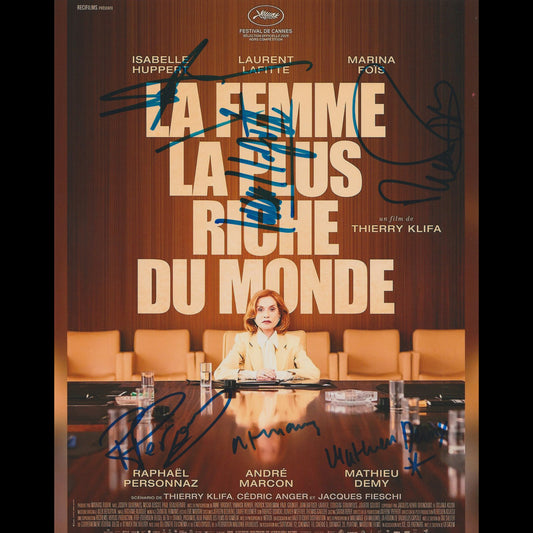 Isabelle HUPPERT, Laurent LAFITTE, Marina FOÏS, Raphael PERSONNAZ, Mathieu DEMY, André MARCON