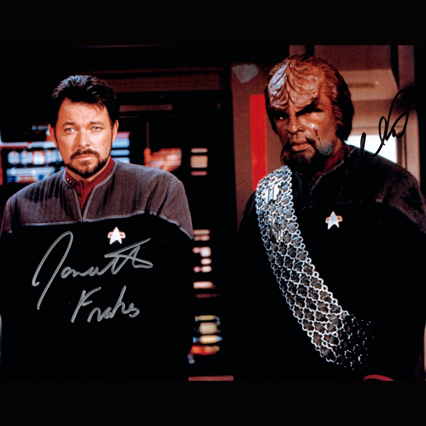 Jonathan FRAKES & Michael DORN (Star Trek)